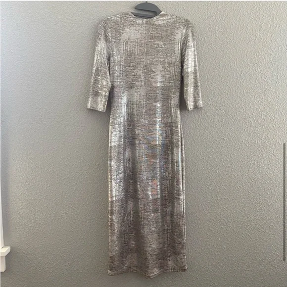 Alice + Olivia Silver Delora dress size 6